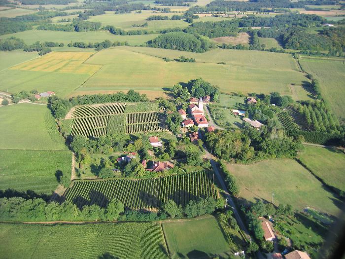 Vue aérienne de Panjas