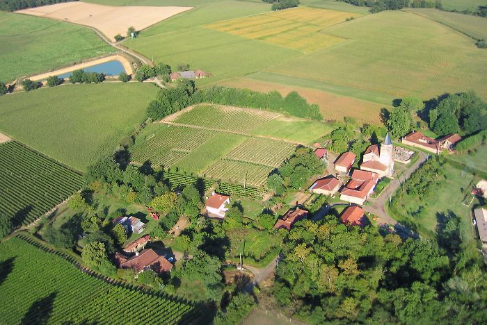 Vue aérienne de Panjas