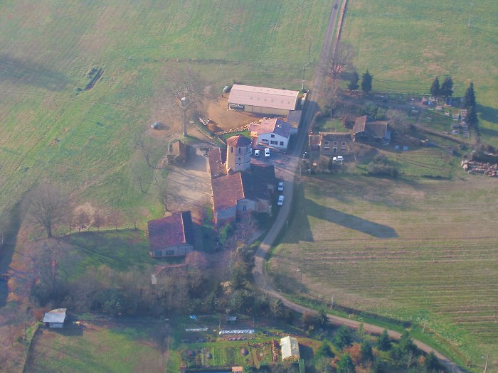 vue aerienne de Saint-Canne 32240 Castex d'Armagnac 