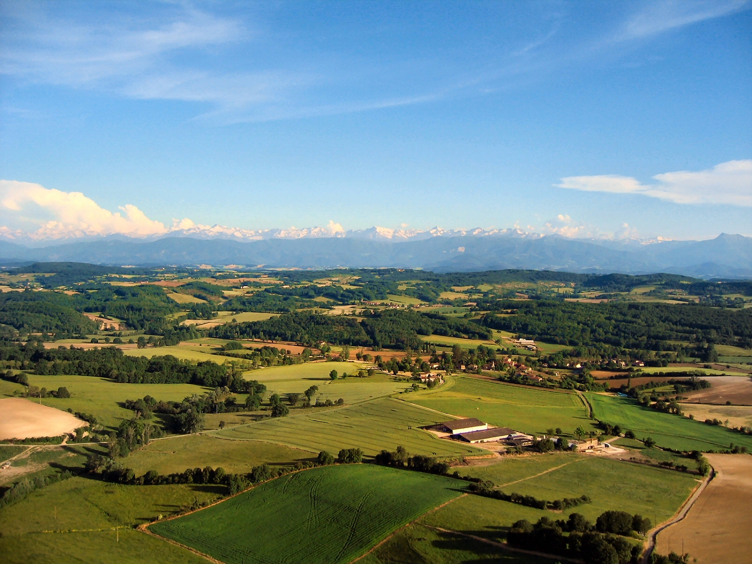 Vue aerienne de Saint-Élix-Ségland