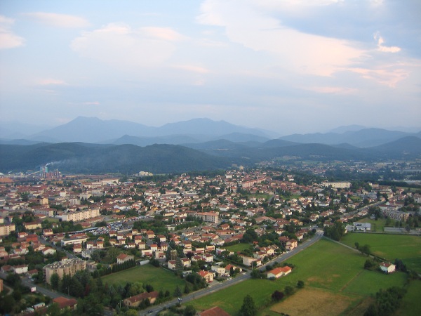 vue aerienne de Saint-Gaudens